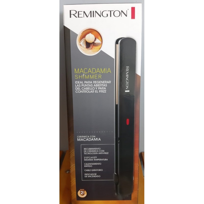 Plancha recubrimiento cerámica macadamia remington hot sale